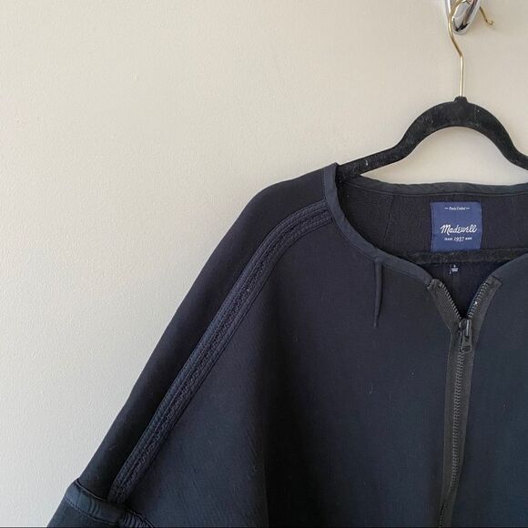 Madewell "Everywhere Black Double Zip Oversized Jacket" - Picture 4 of 9